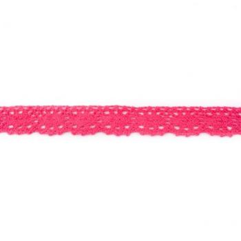 Baumwollspitze Breite 24mm Pink